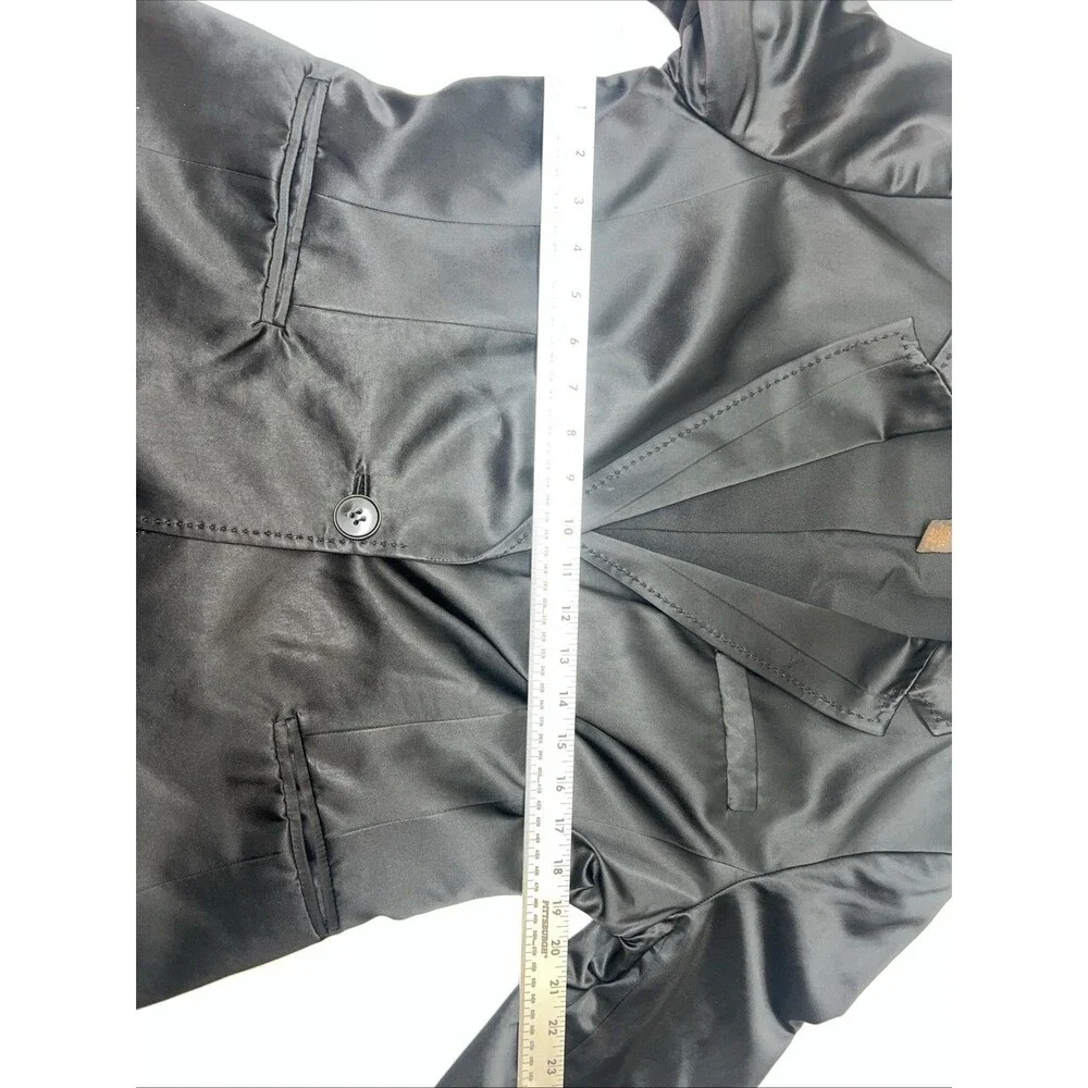 Women’s Victor‎ Alfaro Black Silk Evening Dress Jacket Blazer Size 12